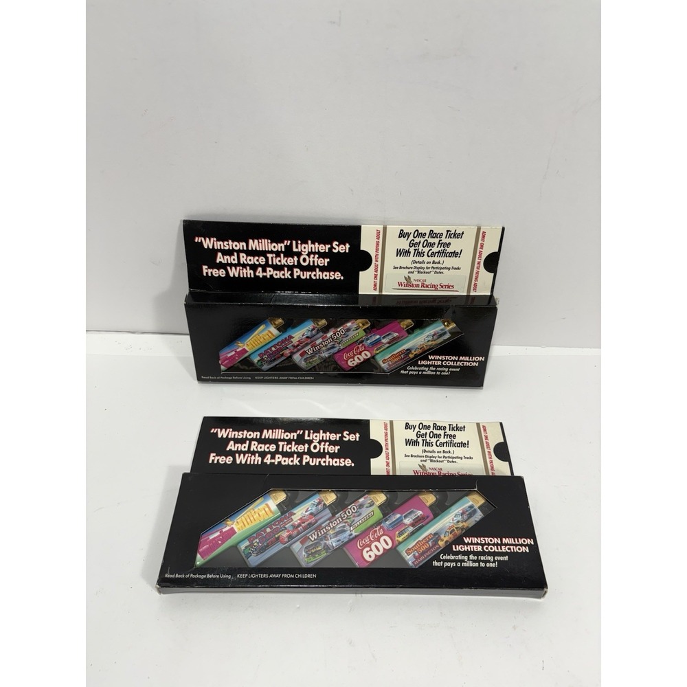 1993 NASCAR Winston Million (10) Lighters Set Daytona 500 Coca Cola 600 Lot